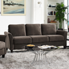 Lifestyle Solutions - Wesley Microfiber Sofa in - Coffee