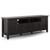 Simpli Home - Warm Shaker 72 inch TV Media Stand - Hickory Brown