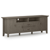 Simpli Home - Redmond 72 inch TV Media Stand - Farmhouse Grey