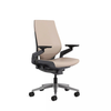 Steelcase - Gesture Wrapped Back Office Chair in Mica Leather with Hard Floor Casters