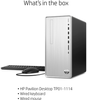 HP - Pavilion Desktop - AMD Ryzen 7 - 16GB Memory - 1TB SSD - Natural Silver