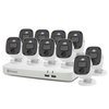Swann - Enforcer 1080p, 16-Channel, 10-Camera, Indoor/Outdoor Wired 1080p 1TB DVR Home Security Camera System - White