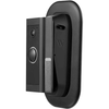 Wasserstein - Vertical Adjustable Angle Mount and Wall Plate for Ring Video Doorbell Wired - Black