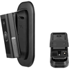 Wasserstein - Vertical Adjustable Angle Mount and Wall Plate for Ring Video Doorbell Wired - Black