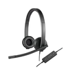 Logitech - H570e Headset Stereo - Black