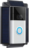 Wasserstein - Mountable Solar Kit for Ring Video Doorbell (2nd Generation 2020) - Black