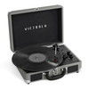 Victrola Journey Bluetooth Suitcase Record Player with 3-speed Turntable - New Grey