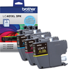 Brother Genuine LC401XL 3PK High Yield 3-Pack Color Ink Cartridges