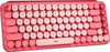 Logitech - POP Keys Wireless Mechanical Tactile Switch Keyboard for Windows/Mac with Customizable Emoji Keys - Heartbreaker Rose