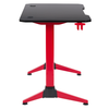 CorLiving Conqueror Black and Red Gaming Desk - Red and Black