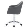 CorLiving Marlowe Upholstered Chrome Base Task Chair - Grey