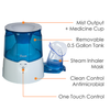 CRANE - 0.5 Gal. 2-in-1 Warm Mist Humidifier & Personal Steam Inhaler for Small to Medium Rooms up to 250 sq. ft. - Blue/White