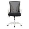 CorLiving Workspace Ergonomic Black Mesh Back Office Chair - Black and White