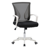 CorLiving Workspace Ergonomic Black Mesh Back Office Chair - Black and White