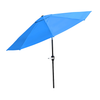 Nature Spring - Patio Umbrella with Auto Tilt – 10 Ft Easy Crank Outdoor Table Umbrella Shade for Balcony, Porch, Backyard (Blue) - Brilliant Blue