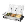 Proctor Silex Triple Buffet Server - STAINLESS STEEL