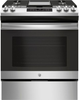 GE - 5.3 Cu. Ft. Slide-In Gas Range - Stainless steel