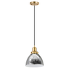 Camden&Wells - Madison 8" Metal Pendant - Polished Nickel/Brass