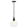 Camden&Wells - Ida Clear Glass Pendant - Matte Black