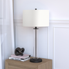 Camden&Wells - Harlow Table Lamp - Clear/Black