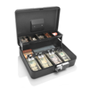 Honeywell Digital Steel Tiered Cash Box with Programmable Lock - black