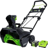 Greenworks Pro 80V 20 inch Snow Thrower with 2Ah Battery and Charger - green