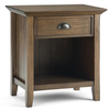 Simpli Home - Acadian Bedside Table - Rustic Natural Aged Brown