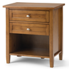 Simpli Home - Warm Shaker Bedside Table - Light Golden Brown