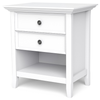 Simpli Home - Amherst Bedside Table - White