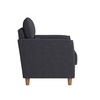 CorLiving Georgia Upholstered Accent Chair - Dark Grey