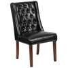 Flash Furniture - HERCULES Preston Series Tufted Parsons Chair - Black LeatherSoft