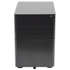 Flash Furniture - Modern 3-Drawer Mobile Locking Filing Cabinet Storage Organizer-Black - Black