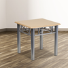 Flash Furniture - Laminate End Table with Silver Steel Frame - Natural