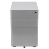 Flash Furniture - Modern 3-Drawer Mobile Locking Filing Cabinet with Anti-Tilt Mechanism and Hanging Drawer for Legal & Letter Files - Gray