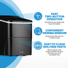 NewAir - 26 lbs. Countertop Ice Maker - Matte black