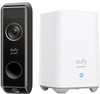 eufy Security - Smart Wi-Fi Video Doorbell Dual Camera 2K Battery-Powered with Homebase - Black
