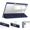 SaharaCase - Folio Case for Samsung Galaxy Tab S8+ and Tab S7 FE - Clear/Navy Blue