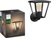 Philips - Hue White Ambiance Inara Filament Wall Lantern - Black