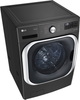 LG - 5.2 cu ft Front Load Washer with TurboWash - Black steel