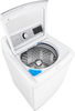 LG - 5.3 cu ft Top Load Washer with 4-Way Agitator and TurboWash3D - White