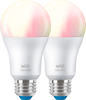 WiZ Color And Tunable White A19 Smart Bulb 2-Pack