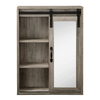 Walker Edison - Sliding Barn Door Hanging Wall Storage - Grey Wash