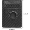 SaharaCase - Slim Leather Wallet Case for Apple AirTag - Black