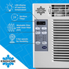 KingHome - Energy Star 5,000 BTU Window Air Conditioner with Electronic Controls and Remote - White