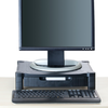 Mind Reader - Monitor Stand Riser with Drawer - Black