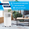 Arctic Wind - 7,500 BTU Portable Air Conditioner with Wheels | for Rooms up to 200 Sq.Ft. | LED Display | Auto Restart | 3-Speeds - White