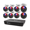 Swann - ProEnforcer 12MP Ultra HD 8-Channel, 8-Camera PoE Cat5 4TB NVR Security System w/ Premium Analytics - White