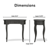 Finch Thaddeus Console Table - Dark Gray