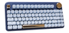 AZIO - IZO Wireless Mechanical Blue Clicky Switch Keyboard - Blue Iris
