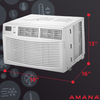 Amana - 250 Sq. Ft. 6,000 BTU Window Air Conditioner - White